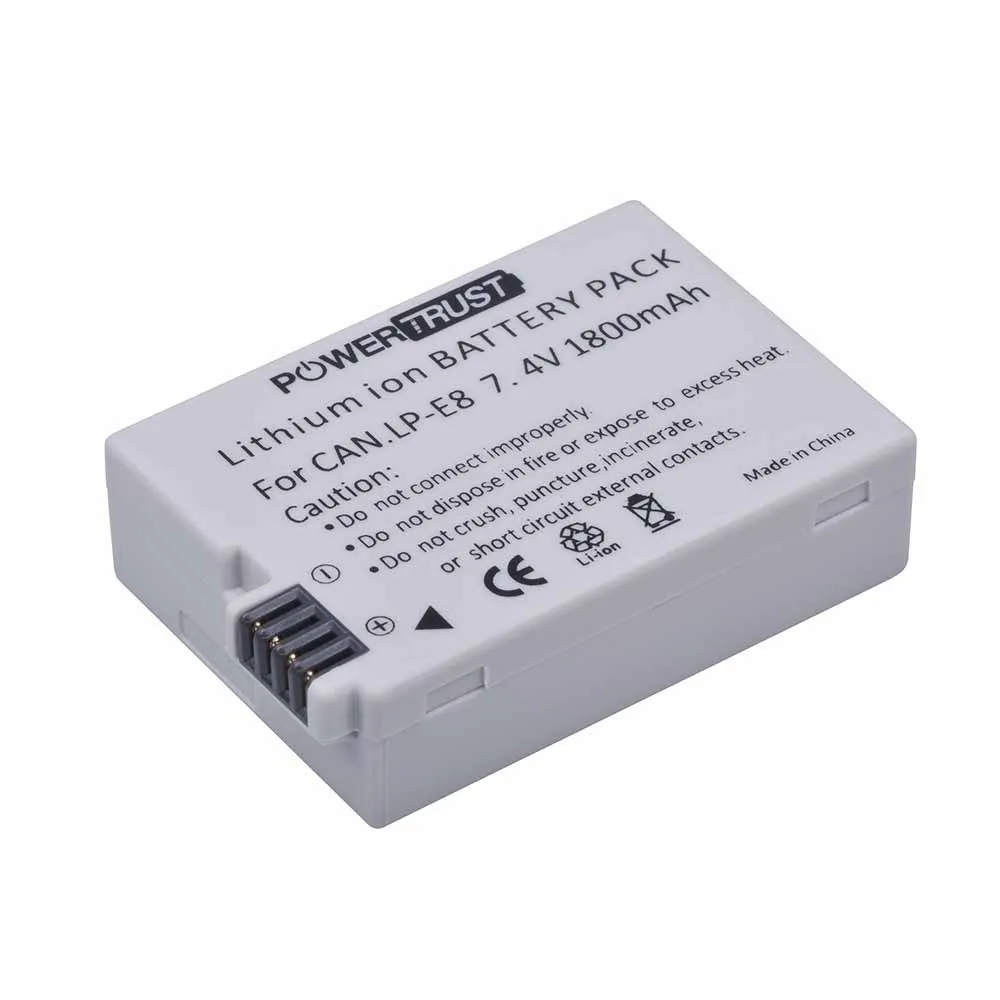 1B 2x1800 мАч LP-E8 LPE8 LP E8 Аккумулятор AKKU и ЖК двойное зарядное устройство для Canon EOS 550D EOS 600D EOS 700D EOS Rebel T2i T3i T4i T5i X4 - Цвет: 1B