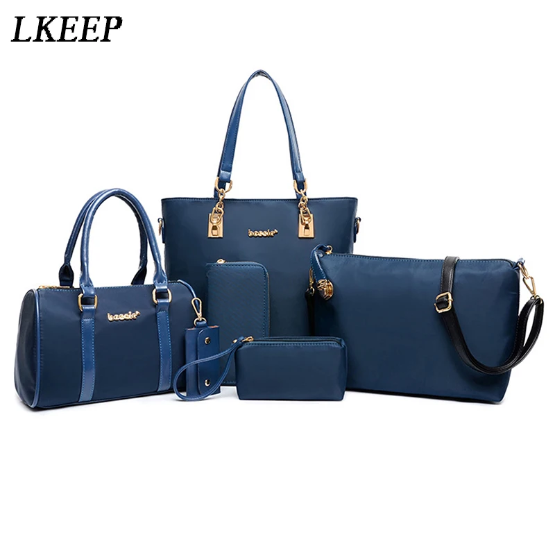 6 шт./компл. кожаные женские сумки сумка через плечо кошелек Женский конверт