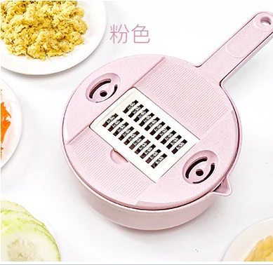 LF89802 овощерезка Spiralizer 10 в 1 многофункциональная легкая пищевая овощерезка, нарезчик, ручная мандолина для сыра, лука, чоппе - Цвет: Pink