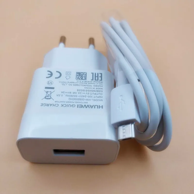 Оригинальное зарядное устройство Huawei p20 lite QC 2 0 Быстрая Зарядка адаптер и Usb