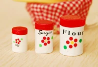 g05 x4429 children baby gift toy 112 dollhouse mini furniture miniature rement mini flour sugar tea bottles 3pcsset