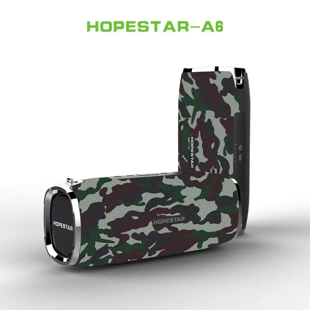 Camouflage 35 Вт Водонепроницаемый Hopestar A6 Bluetooth динамик аудио Бас Сабвуфер открытый портативный беспроводной динамик+ Мобильная мощность - Цвет: Camouflage