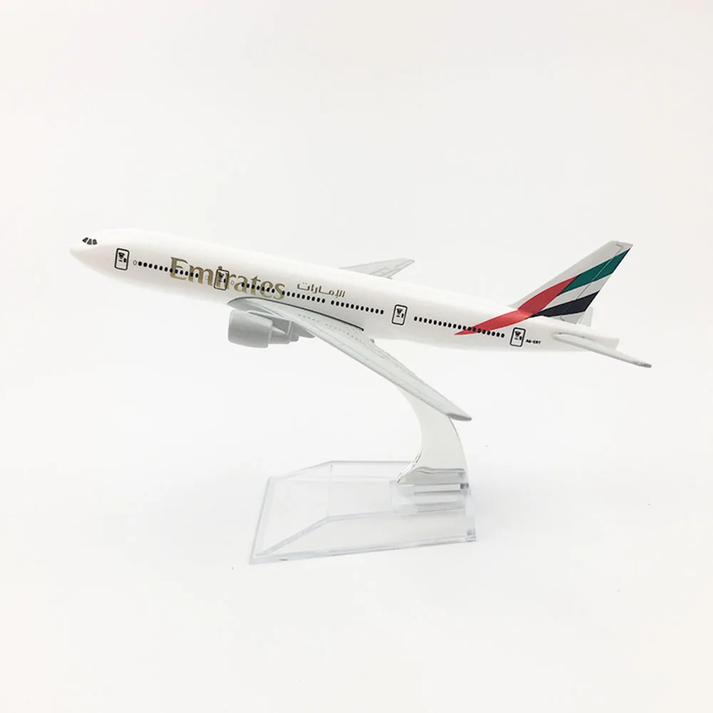 1/400 масштаб сплав самолет Boeing 777 Emirates 16 см сплав самолет B777 детские игрушки Детский подарок для коллекции