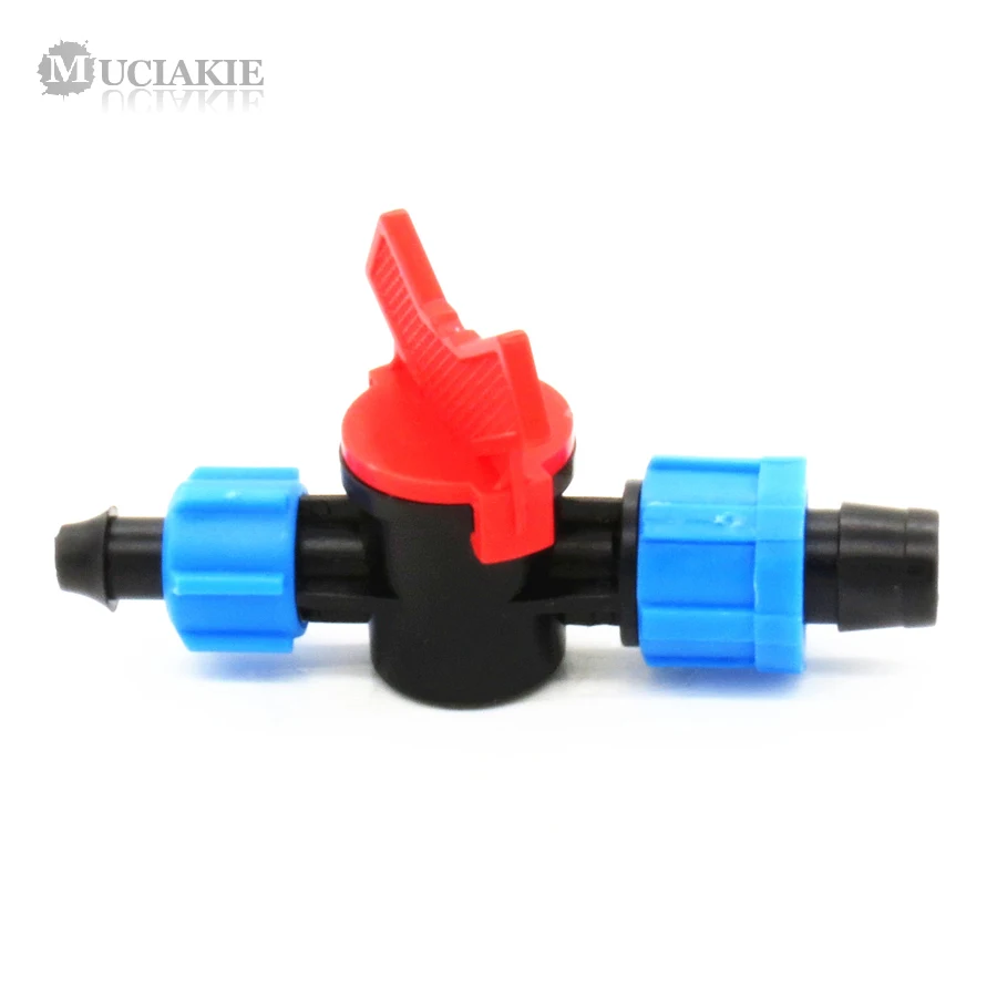 MUCIAKIE 1 шт. 5/8 ''двойной запорный клапан соединитель для капельной ленты