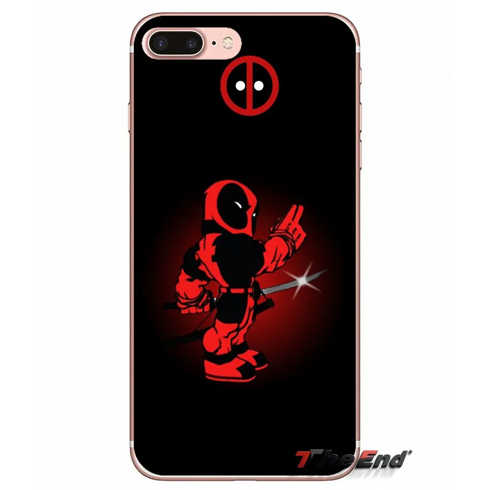 Deadpool Art Мягкие прозрачные чехлы для iPhone X 4 4S 5 5S 5C SE 6 6S 7 8 Plus Samsung Galaxy J1 J3 J5 J7 A3 A5 2016 2017 |