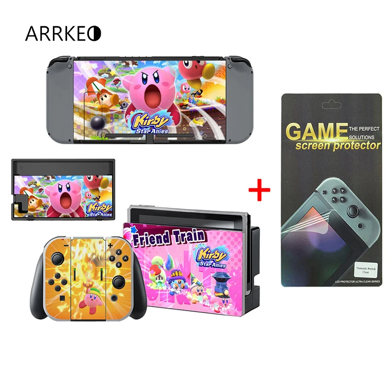 ARRKEO Kirby защитная виниловая наклейка на экран пленка кожу для Nintendo Switch NS консоль