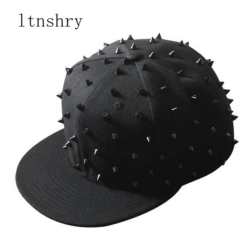 Регулируемая панк шляпа с рисунком ежа индивидуальность Джаз Snapback шип шипованные заклепки Spiky бейсболка для хип хоп Рок танец папа шляпа