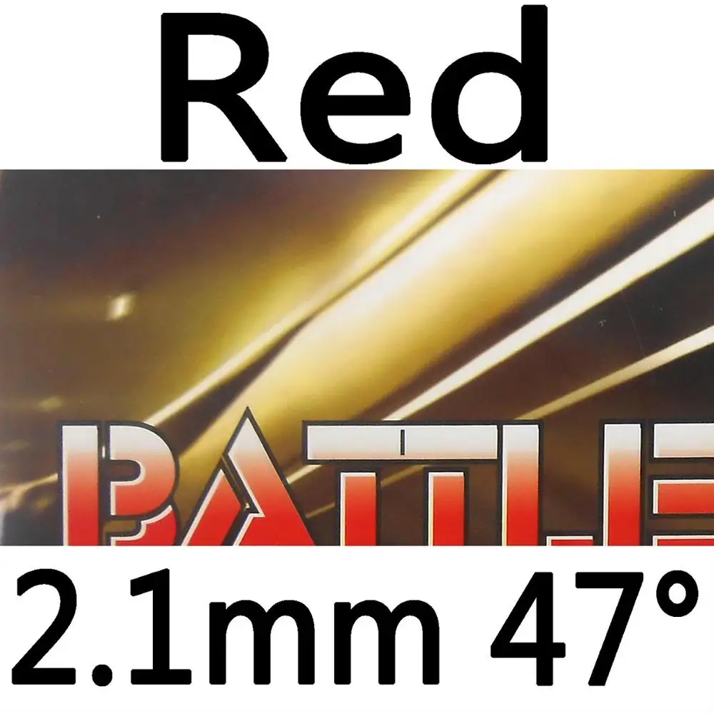 RITC 729 Дружба битва II битва 2 BATTLE2 липкий пипс в настольный теннис пинг понг Резина с губкой 2,1 мм - Цвет: red 2.1mm H47