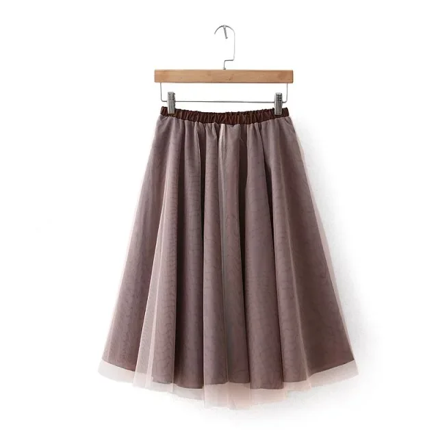 Hot Sale Salas Femininas Women Autumn Summer New European And American Style Tutu Gauze Casual Free Size Skirts Female | Женская одежда