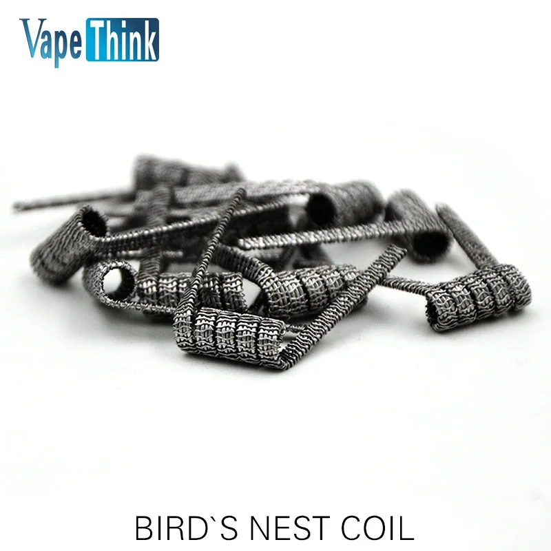 Нагревательная катушка Vapethink Steam Shark Bird's Nest 24ga 26ga 32ga 0 2 Ом для распылителя сделай