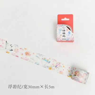 Океан звездное небо КИТ Kawaii планировщик настольная Декоративная Бумага васи маскирующая лента школьные принадлежности канцелярские принадлежности - Цвет: 17