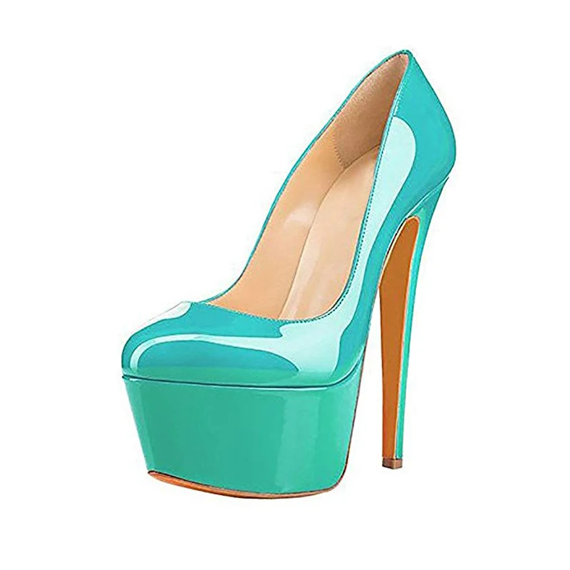Оригинальные женские туфли-лодочки на очень высоком Heels14-16cm модные туфли из