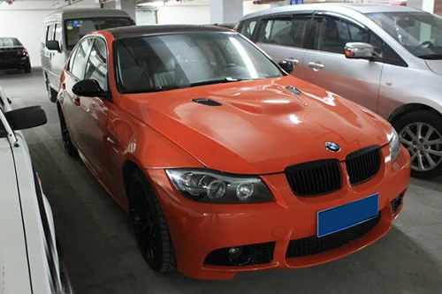 Для BMW E90 05' 08' матовая Черная передняя решетка ABS с крышкой|Обвесы| |