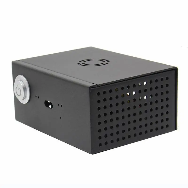 Для Raspberry Pi металлический корпус+ переключатель управления мощностью+ мини вентилятор охлаждения для Raspberry Pi X820 плата расширения памяти