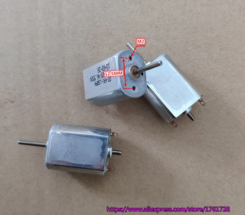 10 шт./лот! Двойной выходной вал 130 стандартный двигатель карбоновая щетка 3 В ~ 6 в