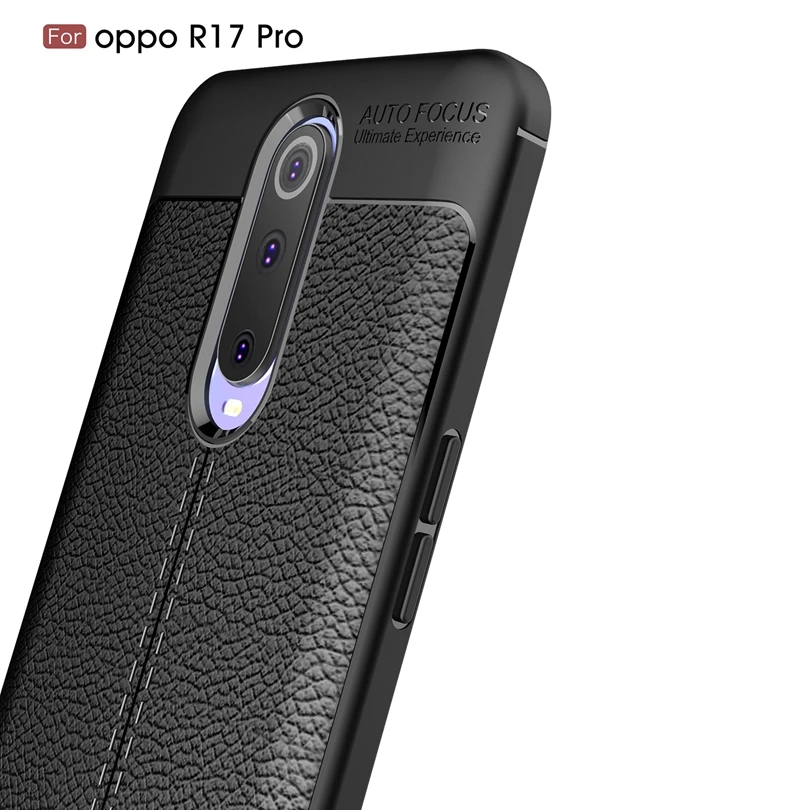 For OPPO R17 Pro / R17Pro 6.4&quot Case Phone Back Protective Smartphone Soft Litchi striae Shockproof Cases Cover | Мобильные