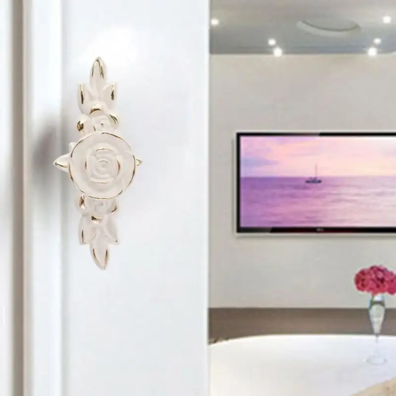 Античное Золото Роза Кабинет Ручки Двери Ящика Dresser Шкаф Тянуть Дверные |