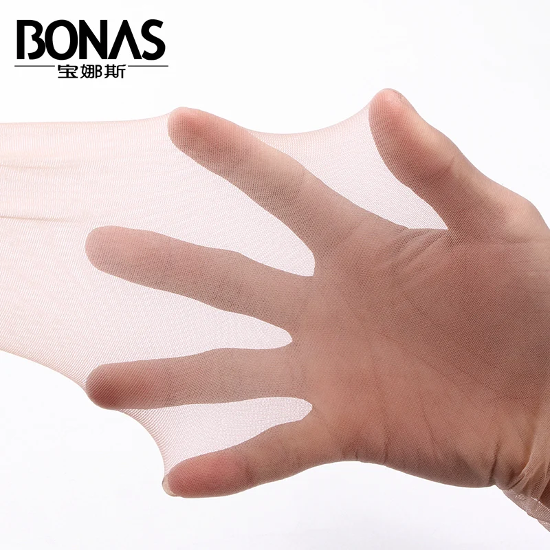 BONAS Черный Прозрачный Сексуальный Pantys Тонкий Вырезами Колготки Collant Фантазия