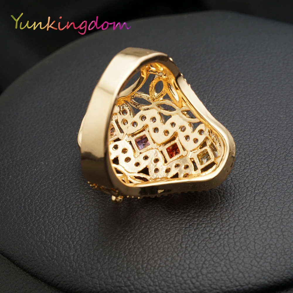 Очаровательные модные кольца Yunkingdom с кристаллами ювелирные изделия Женские