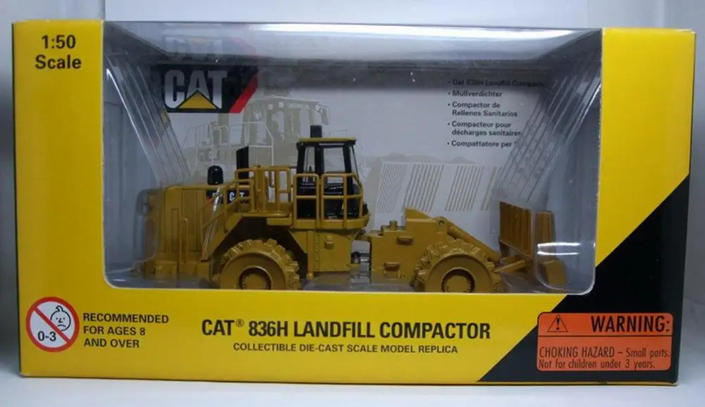 Отлитый под давлением уплотнитель для свалок Caterpillar Cat 1/50 H Norscot 836 модель 55205 |