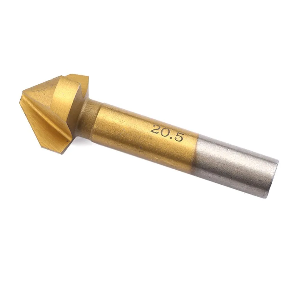 Круглый хвостовик 6 шт./компл. 3 флейты HSS жесткие металлы натуральный цвет три