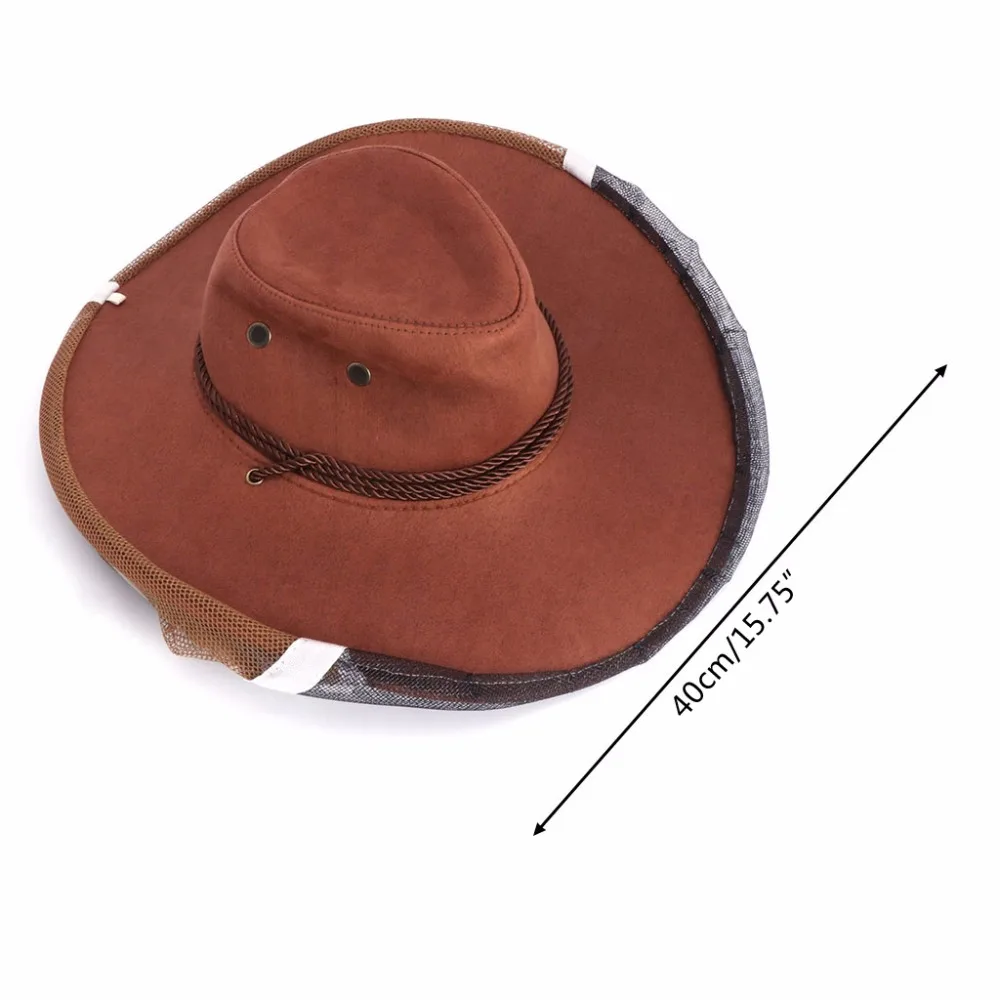 Шляпа пчеловода ковбой сетки полное лицо маска шляпа Анти Москитная сетка от