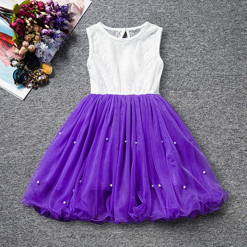 Summer Baby Party Dress For Girls Lace Flower Wedding Kids Tutu Dresses Children Princess 3-9 years Sundress | Детская одежда и
