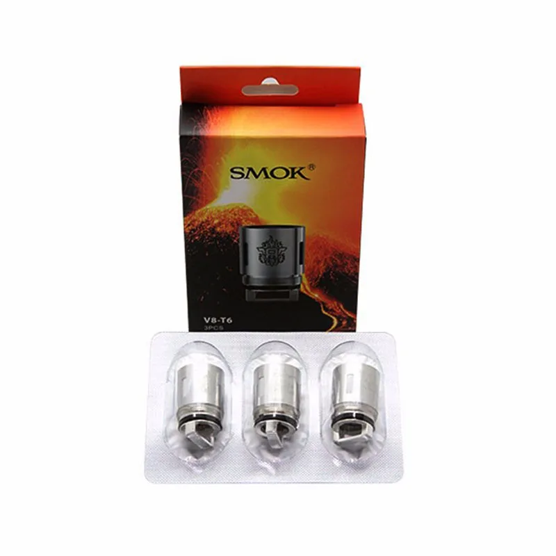 100% Оригинальные SMOK V8-T6 Замена головка катушки для SMOKTECH TFV8 облако зверь бак V8 T6