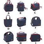 Изоляционная сумка для ланча из денима для детей, изолированная сумка для школьных бенто, напиток для пикника для выходных, аксессуары для еды, Термосумка для льда