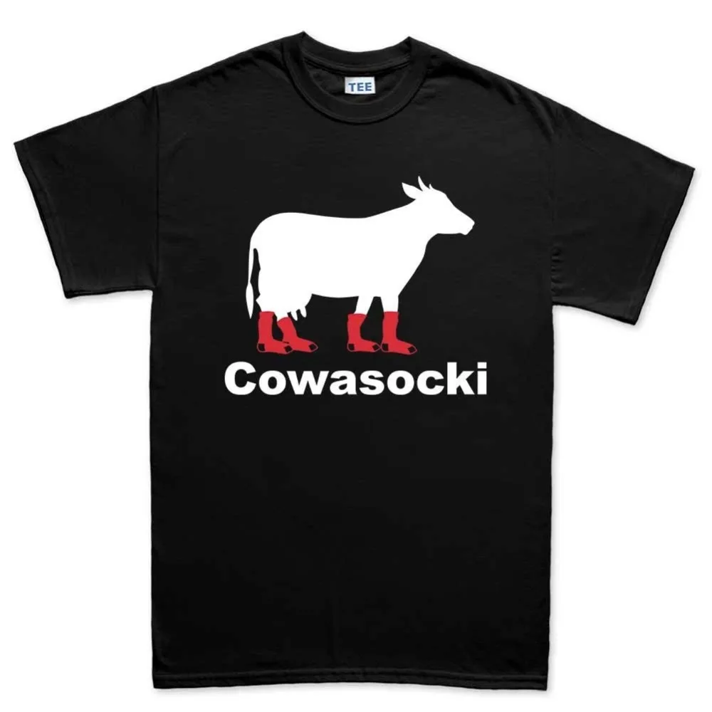 Новинка 2019 летняя мужская забавная футболка s Cow a socki для шуток новая (футболка)