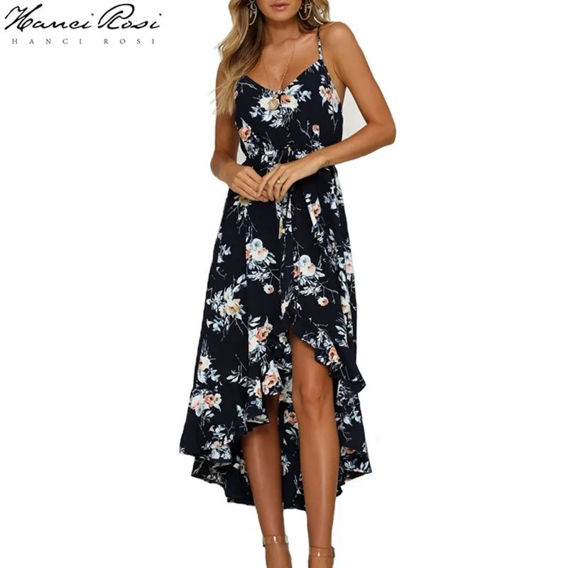 HANCI ROSI летнее платье женское Jurkjes Robe Femme Vestidos длинное бохо богемные платья