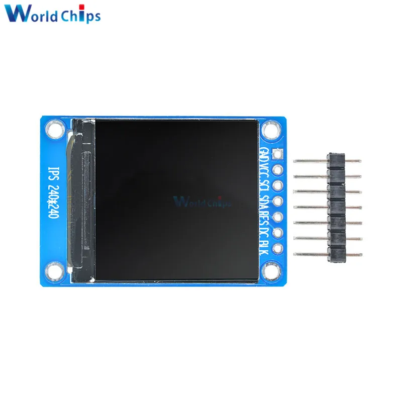 1,3 дюймов ips HD TFT ST7789 Водительская подушка безопасности 240*240 SPI Связь 3,3 V Напряжение 4-провод SPI Интерфейс полный Цвет ЖК-дисплей OLED Дисплей "сделай сам"