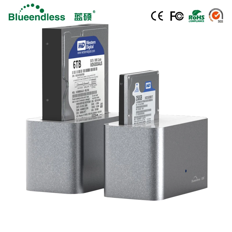 Алюминий Hdd док станция для Box 3 5 &quotSata Usb Тип C 0 Металл чтения детей возрастом 1 6 ТБ
