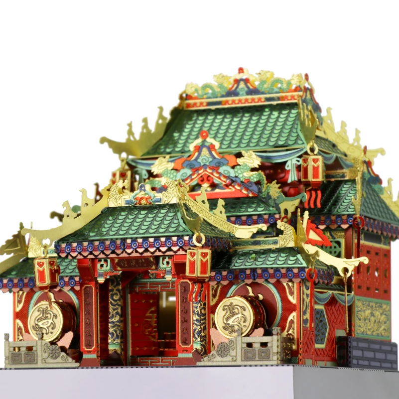 MU Китайский Gongfu здания Архитектура 3D металлическая модель Наборы &quotсделай