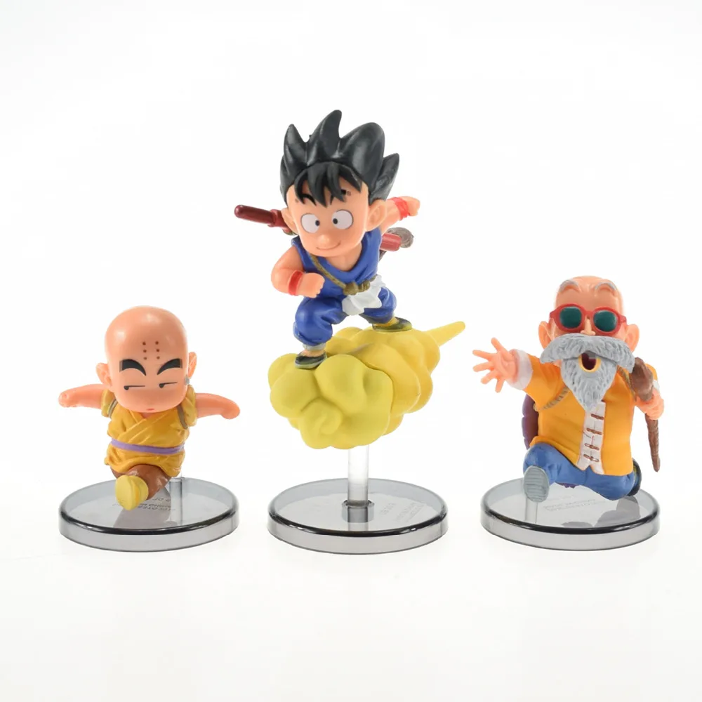 6 шт./компл. Dragon Ball ПВХ фигурку Гоку bulma Yamcha Krillin Коллекция Модель Игрушечные