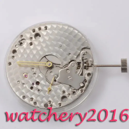 Vintage 17 Jewels 6498 Mechanical Hand Winding stainless steel Men's Watch Movement