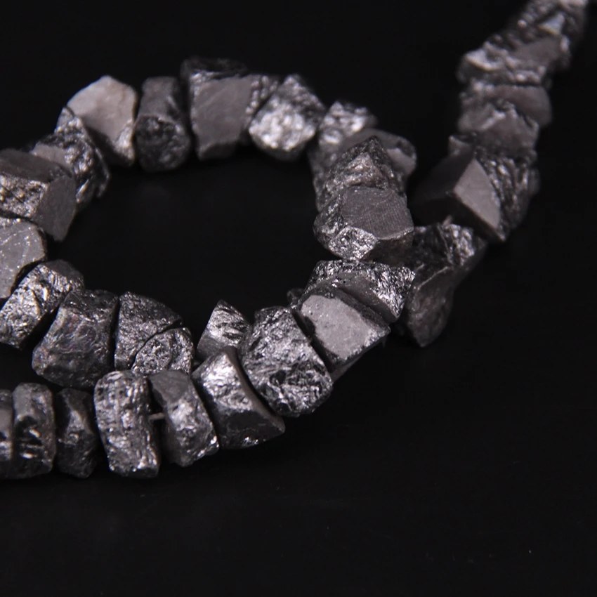 15 5 дюйма/нитка свободная форма гематит необработанные искусственные цветы