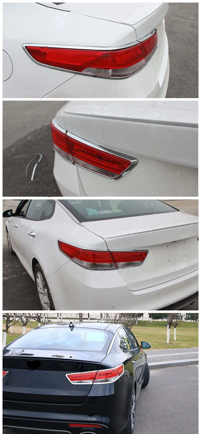 Горячие аксессуары, подходят для KIA OPTIMA K5 JF, хромированный задний светильник, крышка лампы, отделка, рамка, украшение, объемное формование