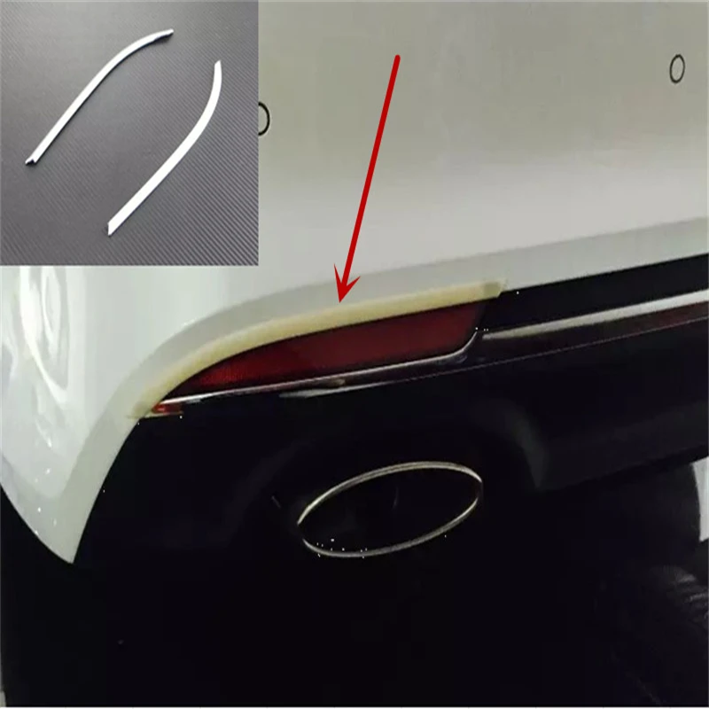 

WELKINRY car auto cover styling for KIA Optima K5 JF 2016 2017 ABS chrome rear tail fog lamp light eyelid eyebrow sticker trim