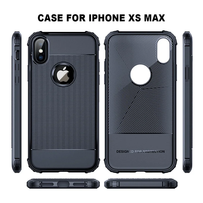 Противоударный мягкий ТПУ чехол для iPhone X XR XS Max 8 7 6 ультра тонкий нескользящий 6s