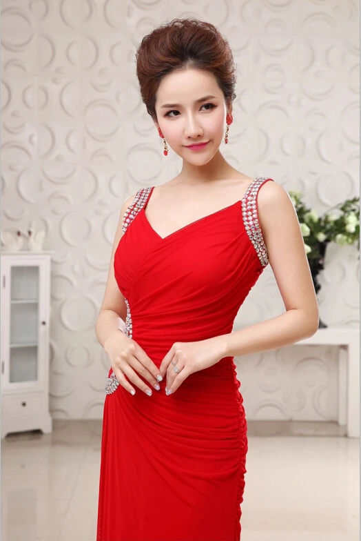 

Toast the new 2015 han edition rite dress red suit long wedding gowns