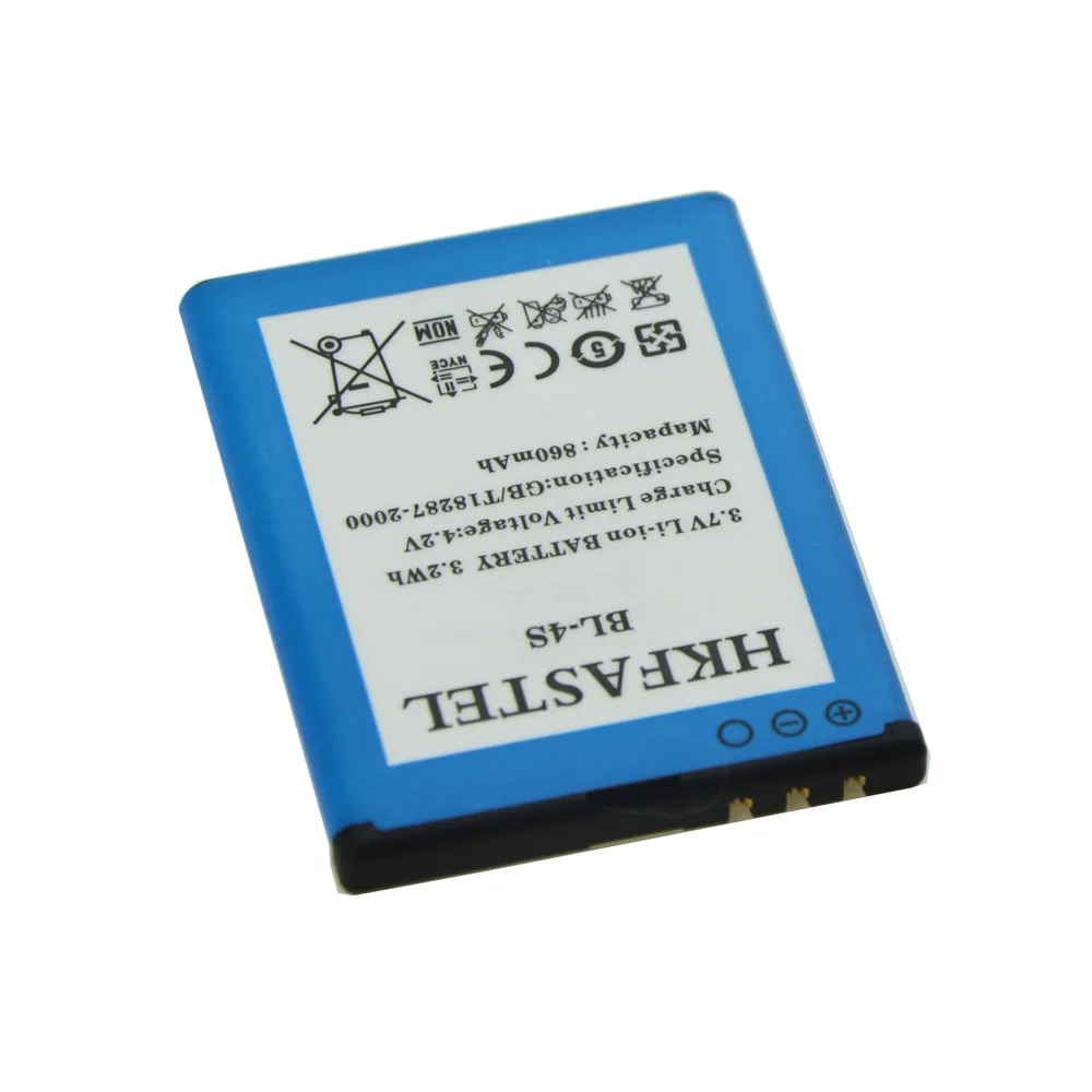 2 шт./лот HKFASTEL Новый BL-4S BL 4S мобильного телефона Батарея для Nokia X3-02 2680 3600 slide 3710 раза