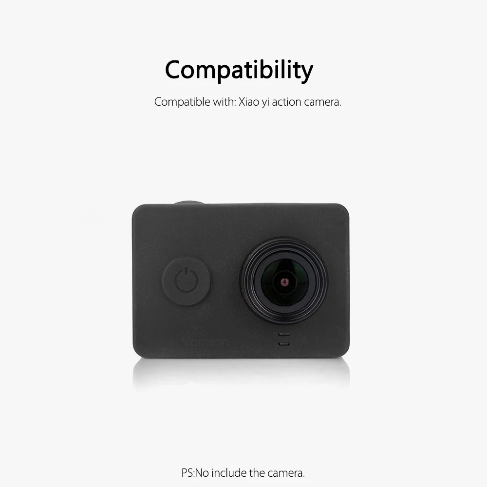 Vamson для Xiaomi Yi аксессуары пыленепроницаемый силиконовый защитный чехол + крышка