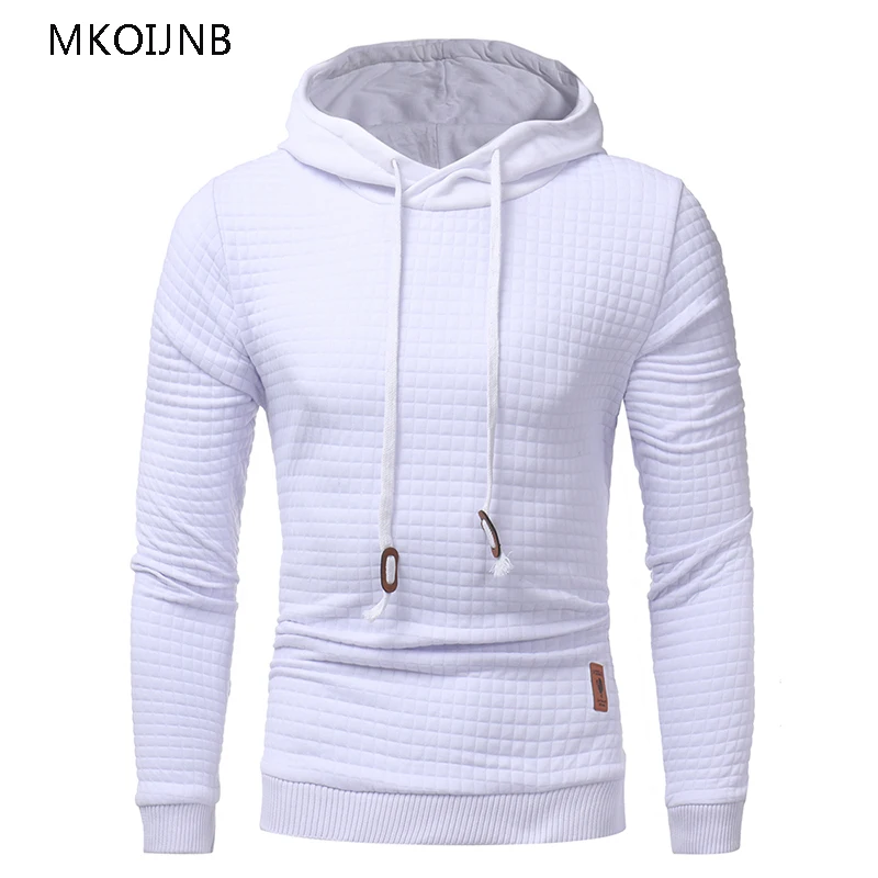 Толстовки Для мужчин 2018 Повседневное Толстовка костюм slim Fit solid кофты s sportwear Мода