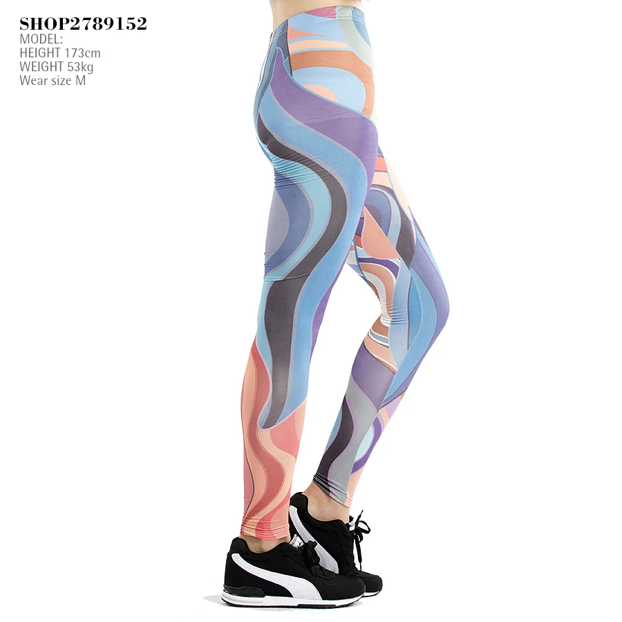 Высокие продажи Милая девушка Фитнес Горячая Новая Мода брюки Женские Леггинсы