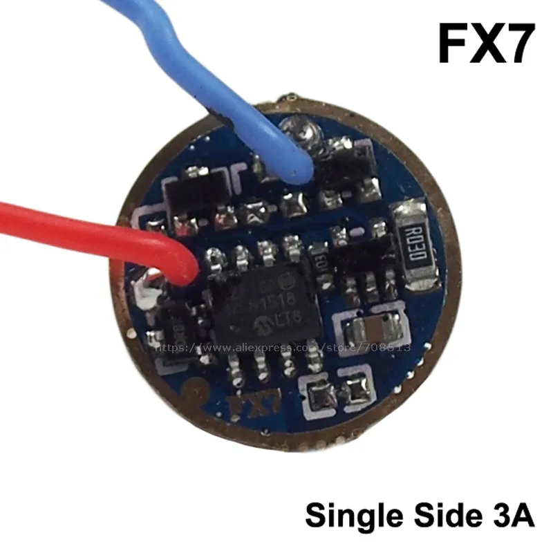 FX7 17mm 2,8 V-4,8 V 3A 5-Mode светодиодный драйвер печатной платы(1 шт