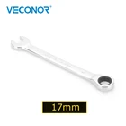 17 мм трещотка, гаечный ключ с фиксированной головкой, зеркальная полировка 72T, трещотка с высоким крутящим моментом, Мультитул