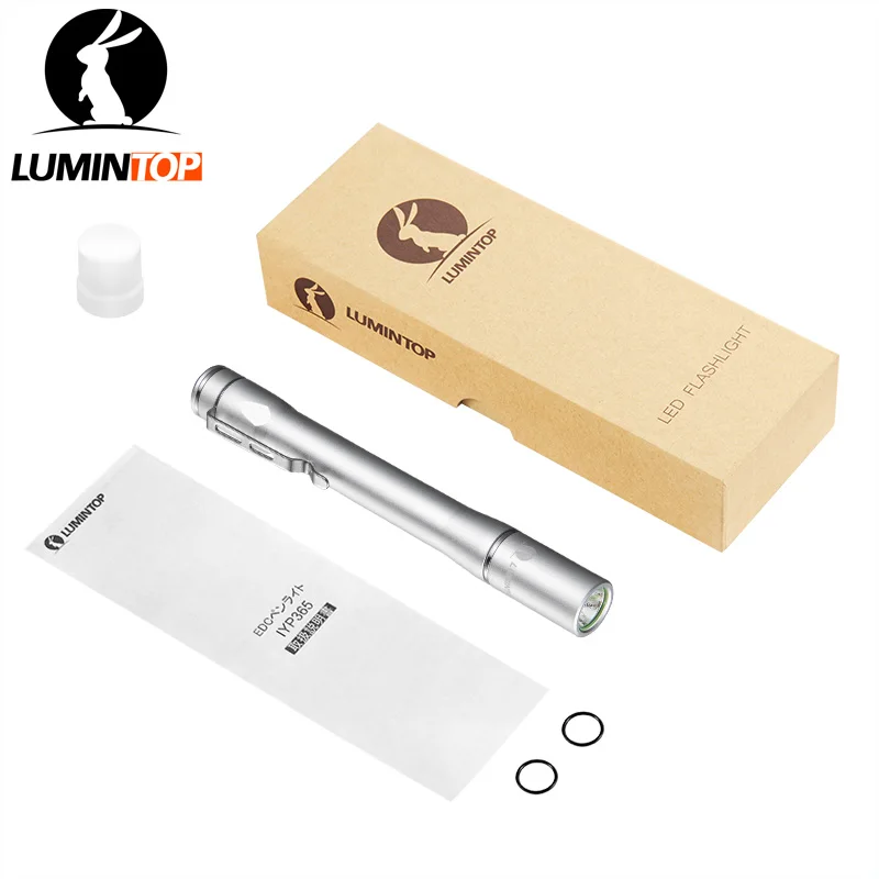Светильник ручка LUMINTOP IYP365 серебристый двухсторонний переключатель режима