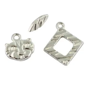 60 комплектов серебряный цвет пластина кошка тумблер застежка w/drop A5055SP Бесплатная