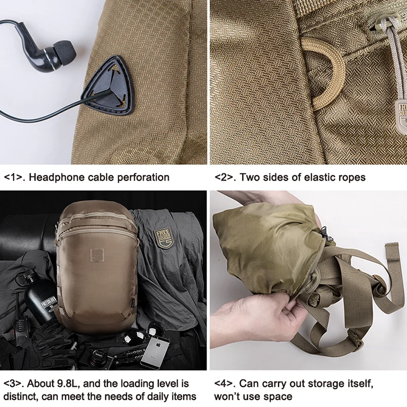 FREE SOLDIER outdoor sports tactical military portable storage backpack for men lightweight and wear resistant climbing camp|Сумки для